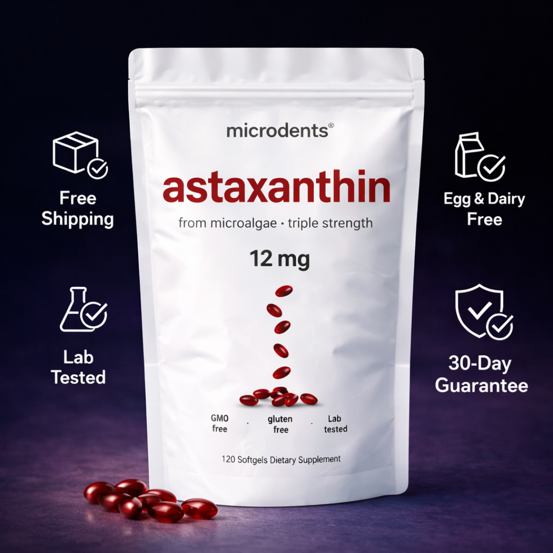 Microdents® - 10 in 1 Premium Astaxanthin Antioxidant 12mg